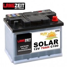 LANGZEIT Solarbatterie 70Ah 12V